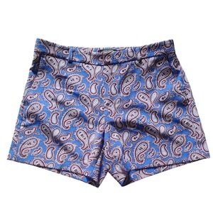 Banana Republic Shorts Women's Blue Paisley Print Dress Shorts, 8